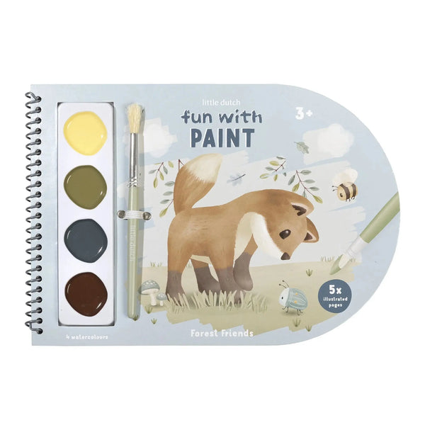 Little Dutch Livro de Colorir com Aguarelas Forest Friends