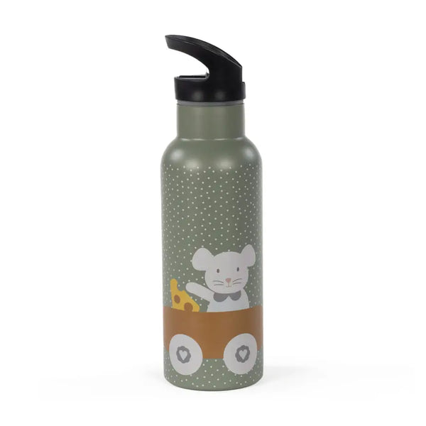 Walking Mum Garrafa Térmica 500ml Rato Poppy Musgo