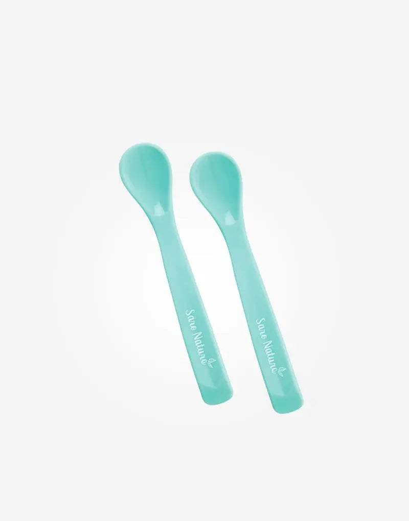 SARO Conjunto 2 Colheres de Silicone Verde