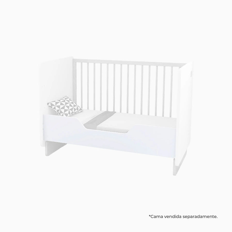 Trama Protetor Lateral Cama Baby e Holi | Branco Mate