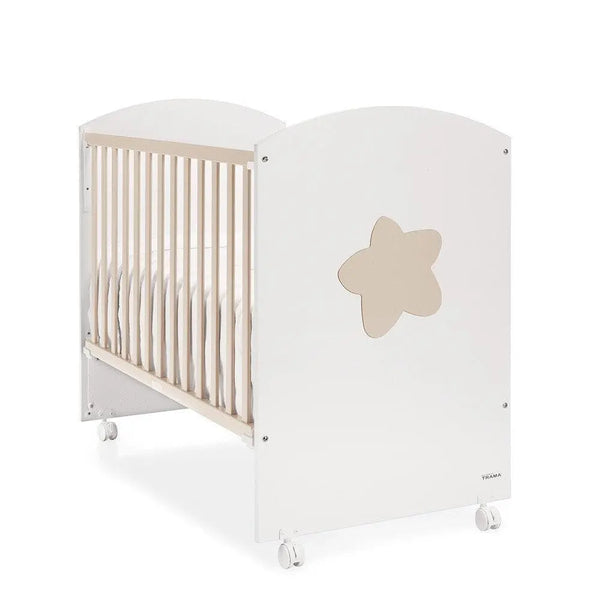 Cama de Grades CoSleep Trama Big Star – Branco Mate/Terra Claro (120x60 cm)