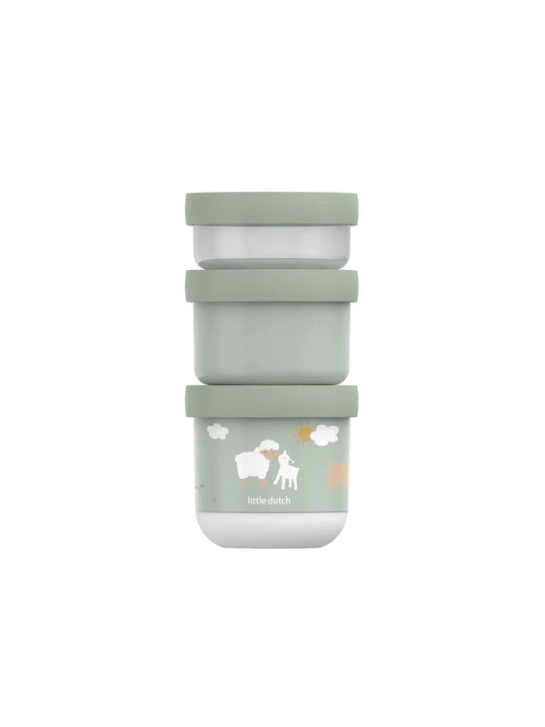 Little Dutch Snackbox Empilhável Mio 3 Peças – Little Farm