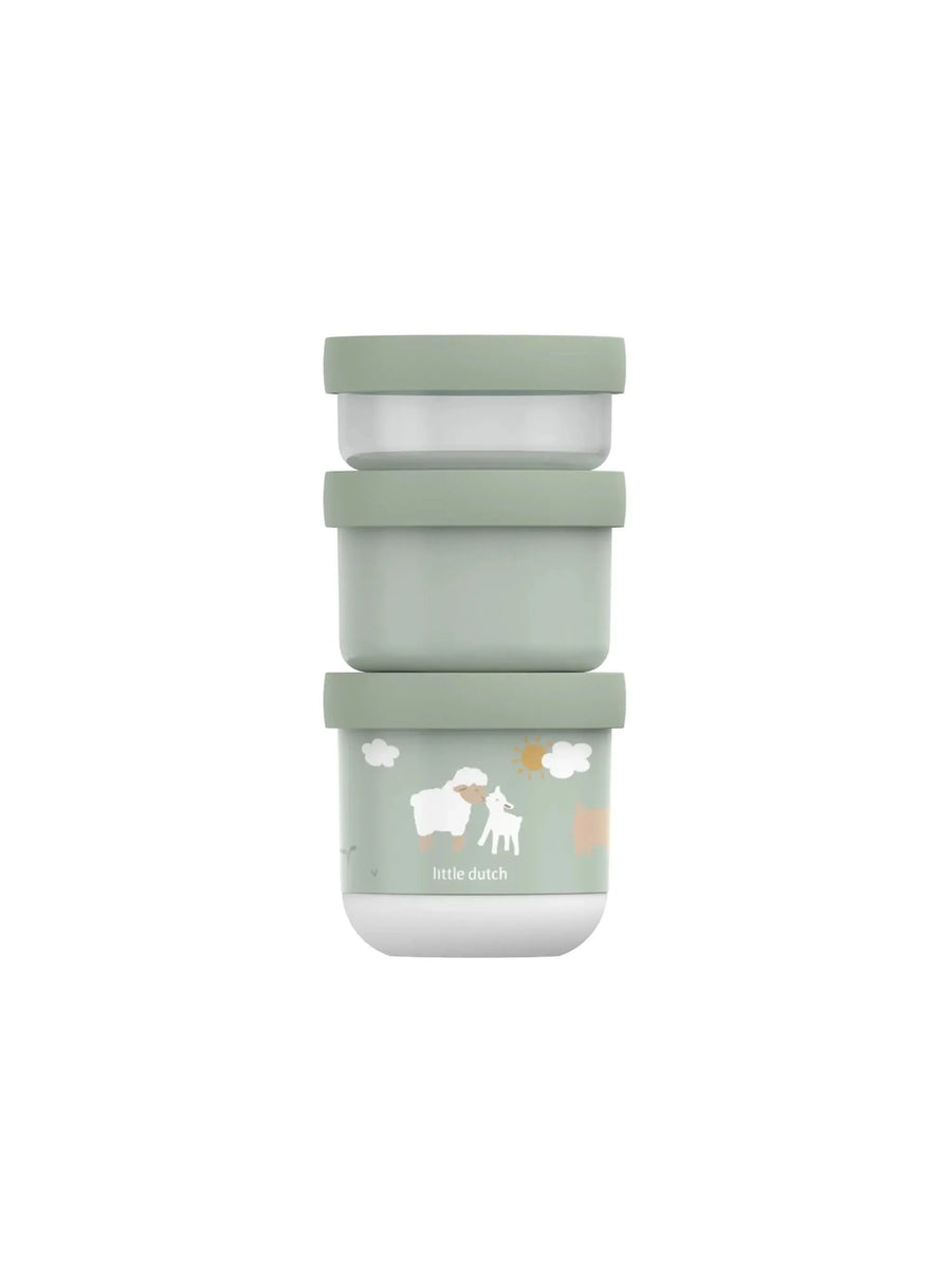 Little Dutch Snackbox Empilhável Mio 3 Peças – Little Farm Little Dutch