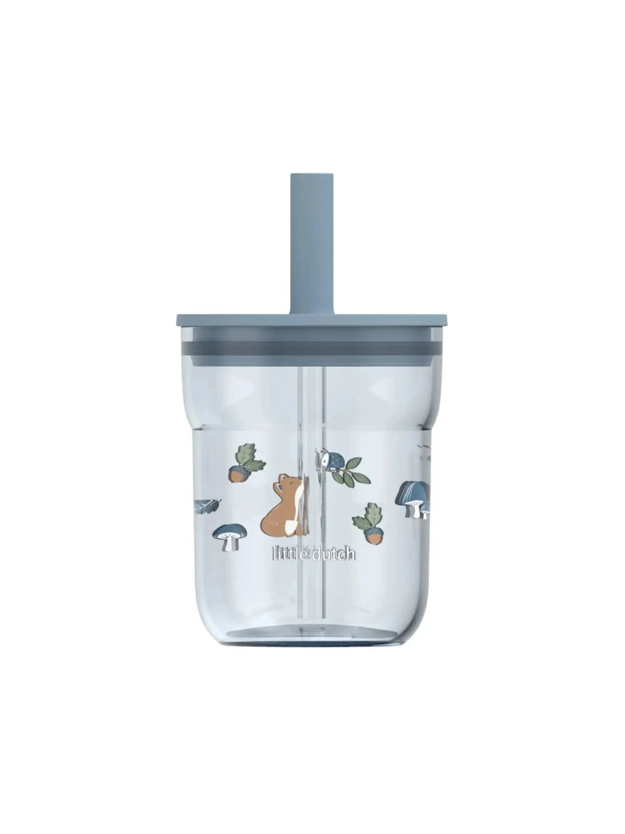 Little Dutch Copo Criança Mio 250ml com Palhinha – Forest Friends Little Dutch