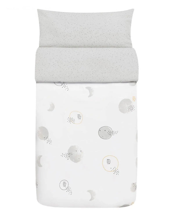 Colcha e Protector de Cama Baby Clic Nuit Branco 70x140cm