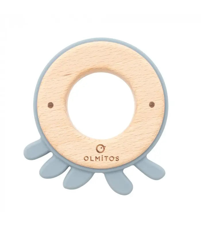 Mordedor de Madeira e Silicone Olmitos Polvo Olmitos
