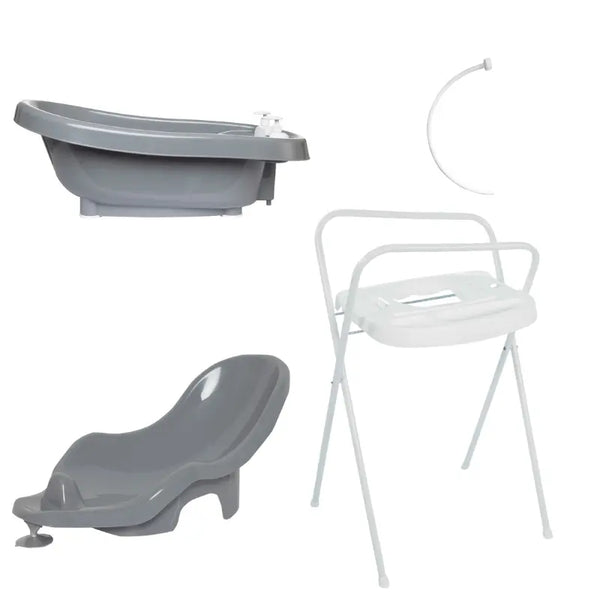 Conjunto de Banheira de Bebé Thermo Bath Bebe Jou Griffin Grey