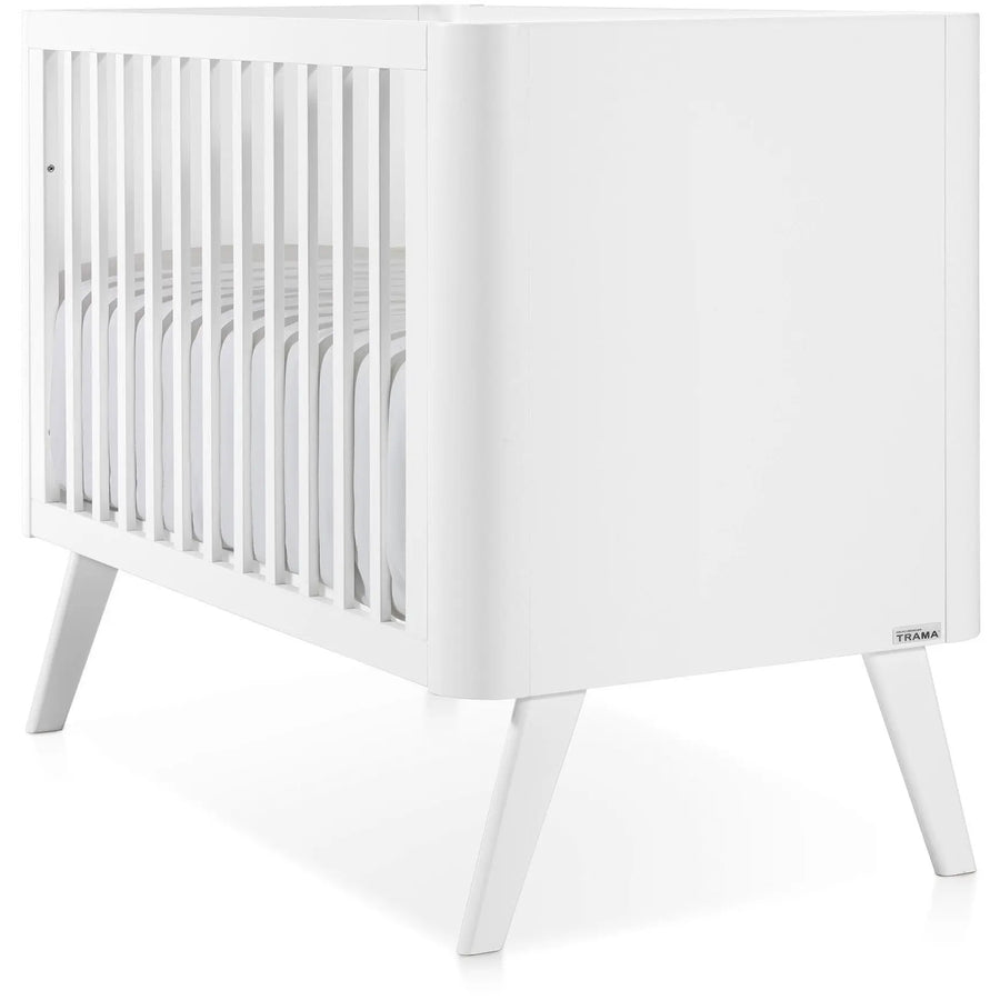 Trama Cama de Grades Round 120x60 cm Branco Mate