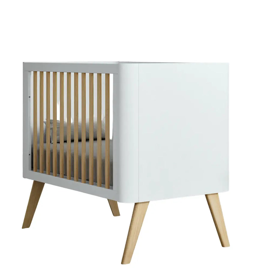 Trama Cama de Grades Round 120x60 cm Branco Mate