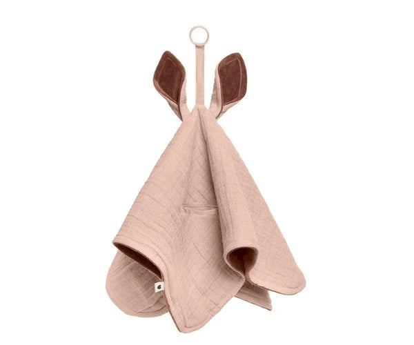 Doudou Kangoroo BIBS Blush/Woodchuck
