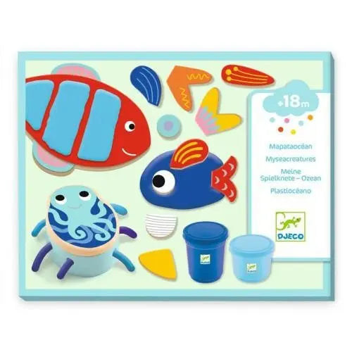 Jogo de Plasticina Djeco Myseacreatures