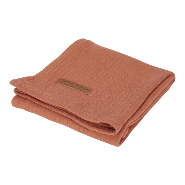 Musselina Little Dutch Pure Rust 120x120cm