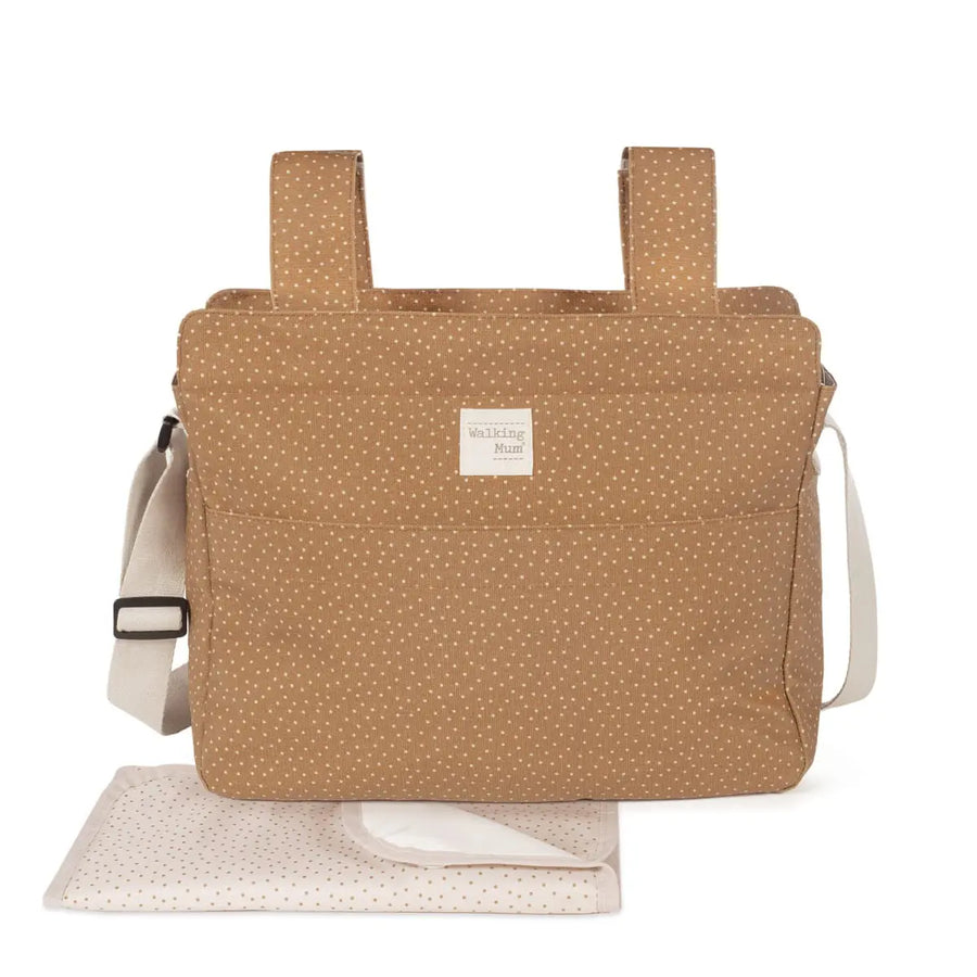 Walking Mum Bolsa Organizadora XL Polka Dot Poppy Cinnamon Walking Mum