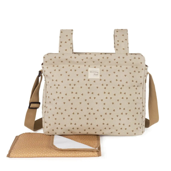 Walking Mum Bolsa Organizadora XL Hearts Poppy Cinnamon