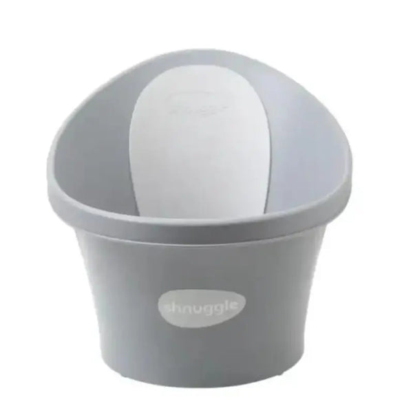 Shnuggle Banheira Pebble Grey com Encosto Branco