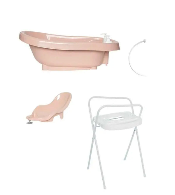 Conjunto de Banheira de Bebé Thermo Bath Bebe Jou Pale Pink