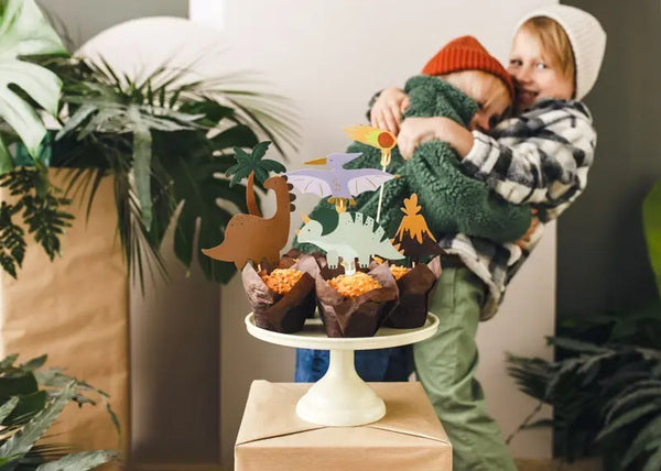 PartyDeco Topo para Bolo Dino