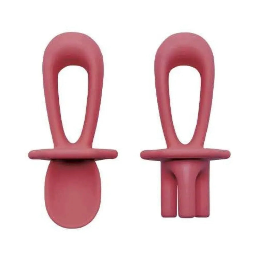 Tiny Twinkle Talheres Aprendizagem Silicone Bordô Tiny Twinkle