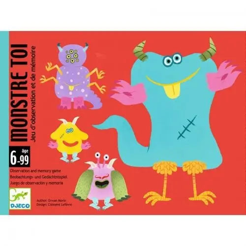Djeco Jogo de Cartas de Memória - Monstre Toi