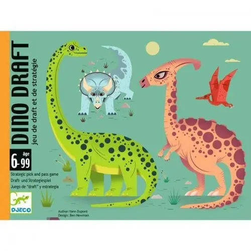 Djeco Jogo de Cartas de Tática - Dino Draft Djeco