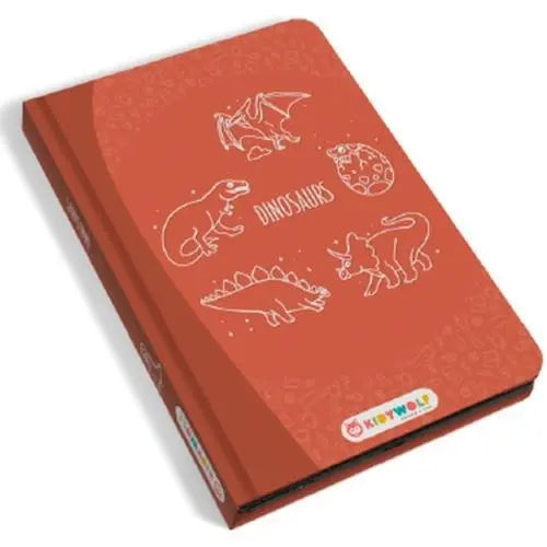 Kidywolf Bloco de Desenho com Ilustrações Dinossauros