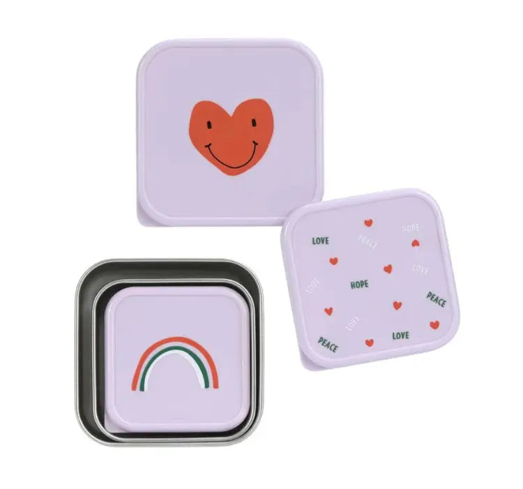 Lassig Conjunto 3 Lancheiras Coração Lässig
