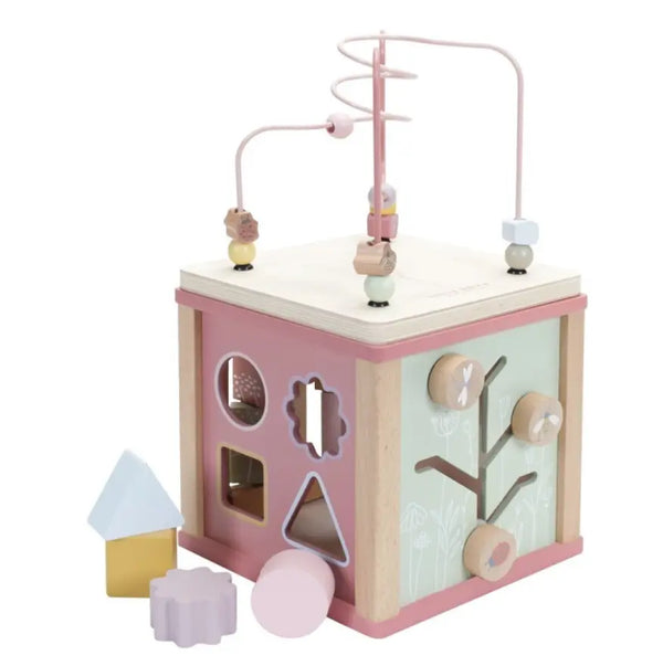 Little Dutch Cubo de Atividades Wild Flowers Rosa