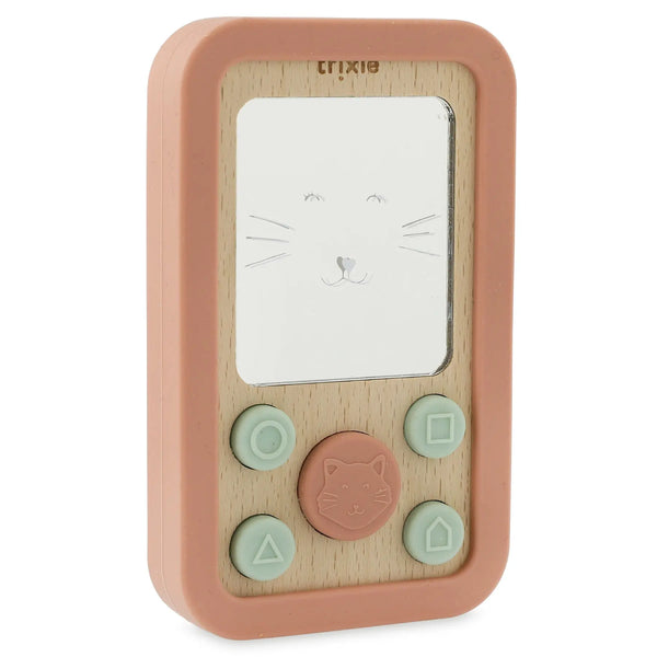 Trixie Telemóvel Madeira e Silicone Bebé - Sra. Gata