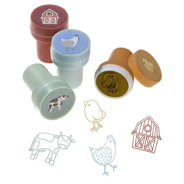 Little Dutch Conjunto de 16 Carimbos Little Farm