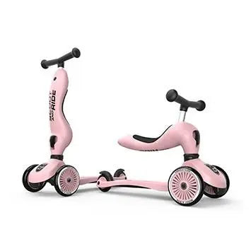 Scoot & Ride Trotinete 2 em 1 Highwaykick 1 - Rosa
