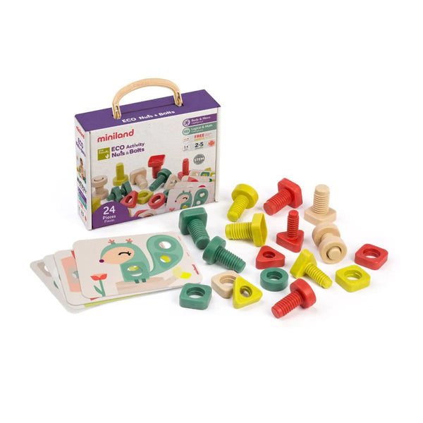 Miniland Eco Activity Nuts & Bolts | Parafusos e Porcas
