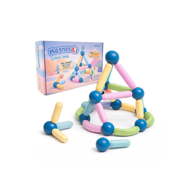 Miniland Magnetics | Jogo de Construção Magnético 34 Peças