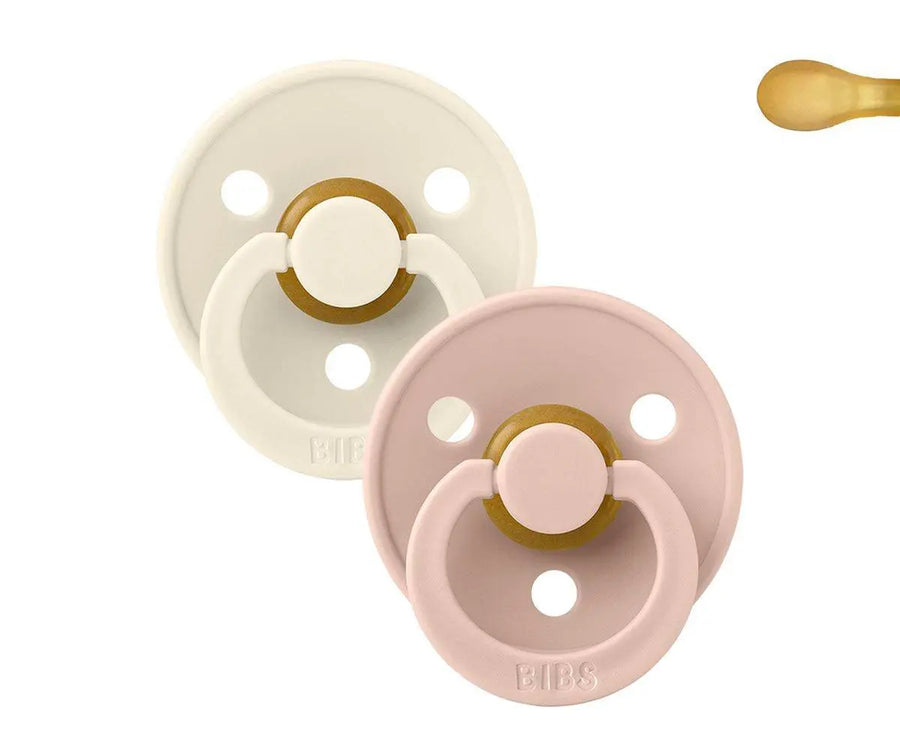 Bibs Pack 2 Chupetas Simétricas Ivory/Blush - Tam. 2 | 6-18 Meses Bibs