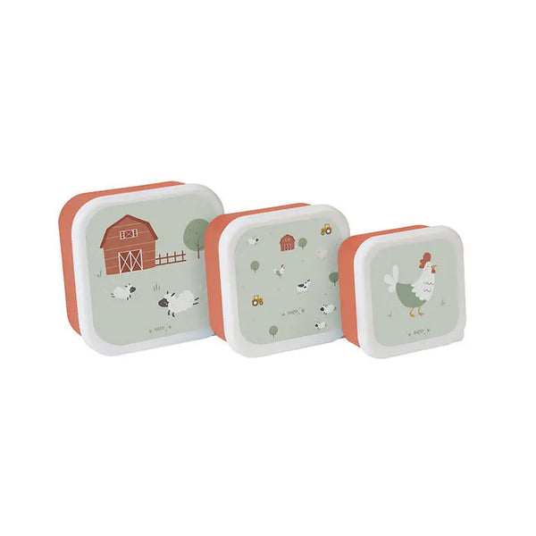 Saro Conjunto de 3 Lancheiras Funny Farm