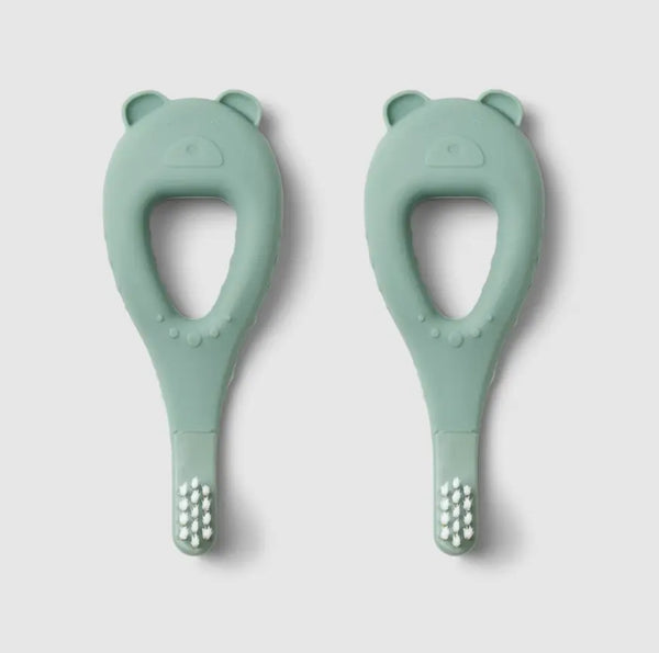 Liewood Pack de 2 Escovas de Dentes Urso Peppermint