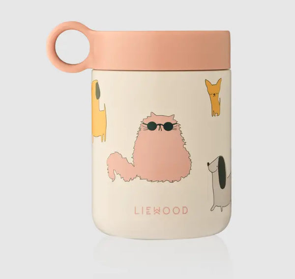Liewood Recipiente Térmico Kiani Cats and Dogs