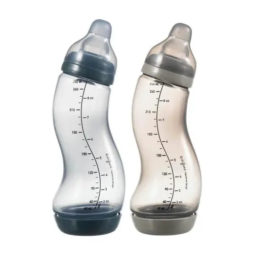 Difrax Pack 2 Biberões 250ml Natural Azul/Cinza