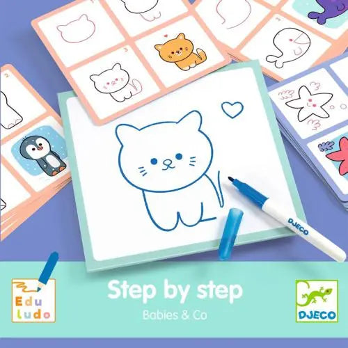 Djeco Desenha Passo a Passo Babies & Co
