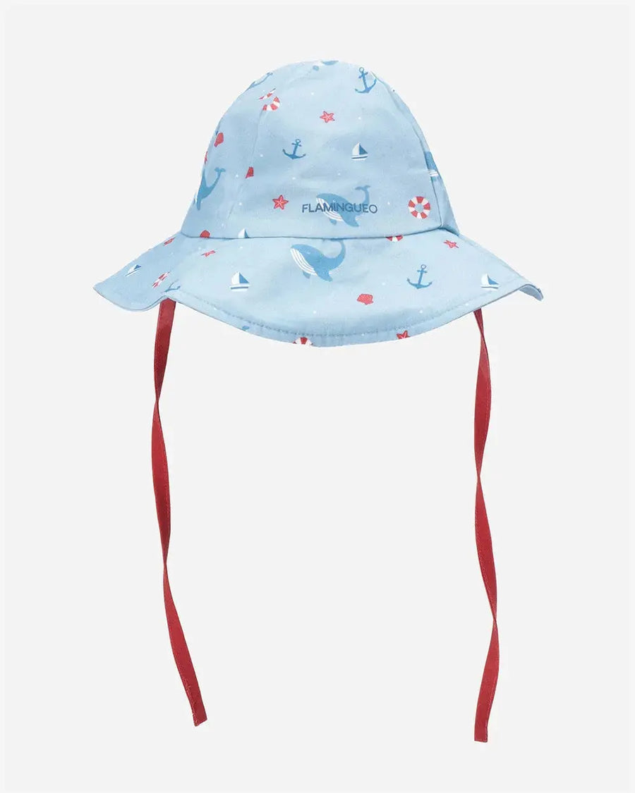 Flamingueo Chapéu Infantil Cappy Azul Flamingueo