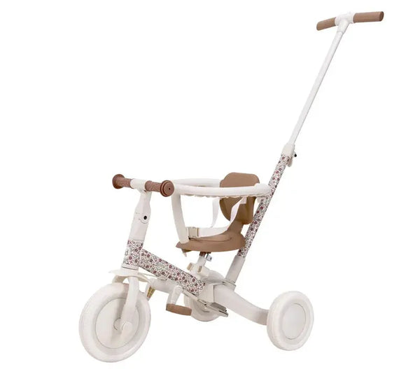 Little Dutch Triciclo 4 em 1 Sunny Flower Off White