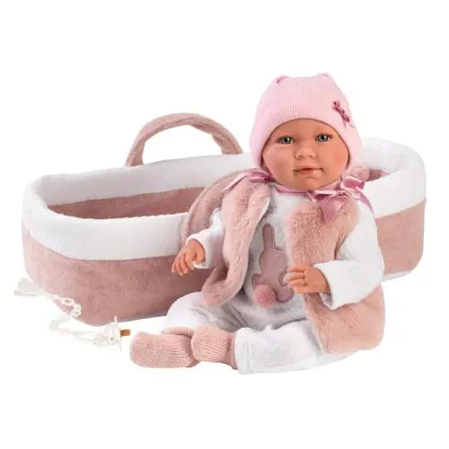 Llorens Boneca Mimi Chorona c/ Alcofa 42 cm
