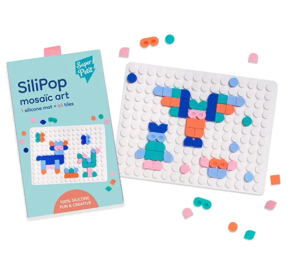 SuperPetit SiliPop Mosaic Art Branco