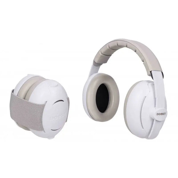 Dooky Auscultadores Anti-Ruído 2 em 1 Branco