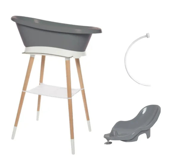 Conjunto Banheira Bebé Bebe-Jou Sense Griffin Grey (Sem Led)