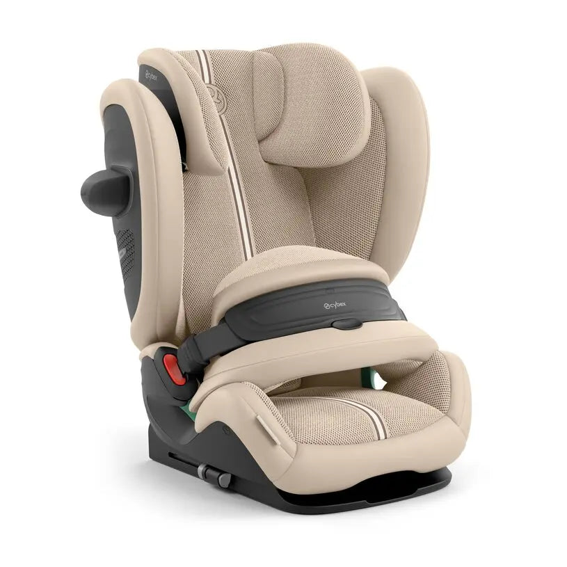 Cybex Pallas G3 Plus Almond Beige – vista lateral traseira