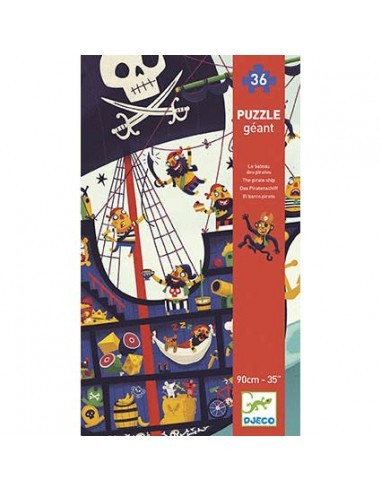 Puzzle Gigante Djeco O Navio Pirata -...