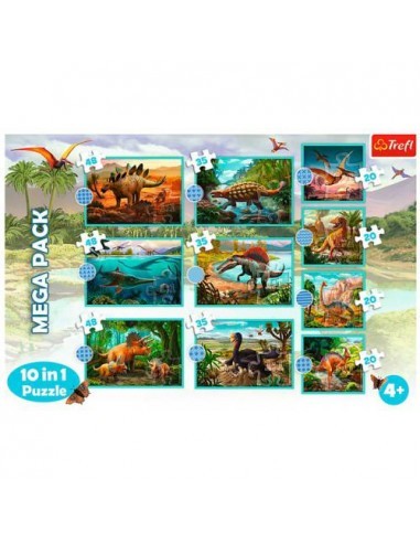 Puzzle 10 em 1 Trefl Dinossauros