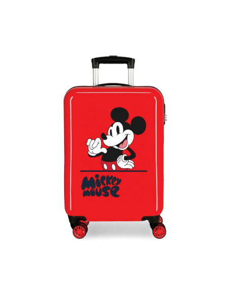 Mala de Viagem Trolley Infantil Mickey Mouse Fashion Vermelho 55 cm