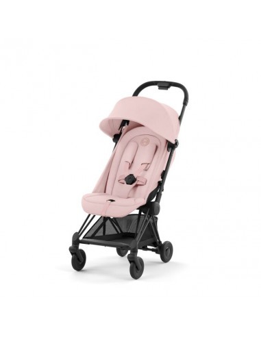 Carrinho Cybex Coya Matt Black Peach Pink light pink