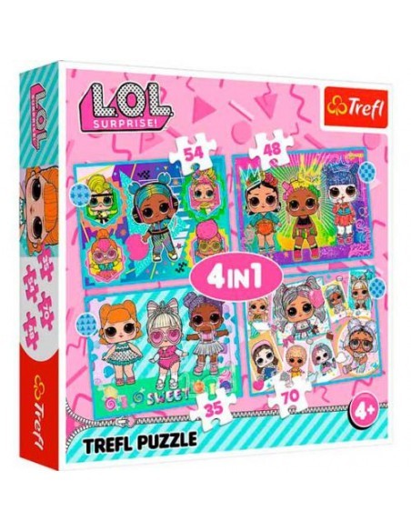 Puzzle 4 em 1 - Meet the Dolls